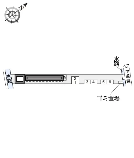 ★手数料０円★笠岡市富岡　月極駐車場（LP）